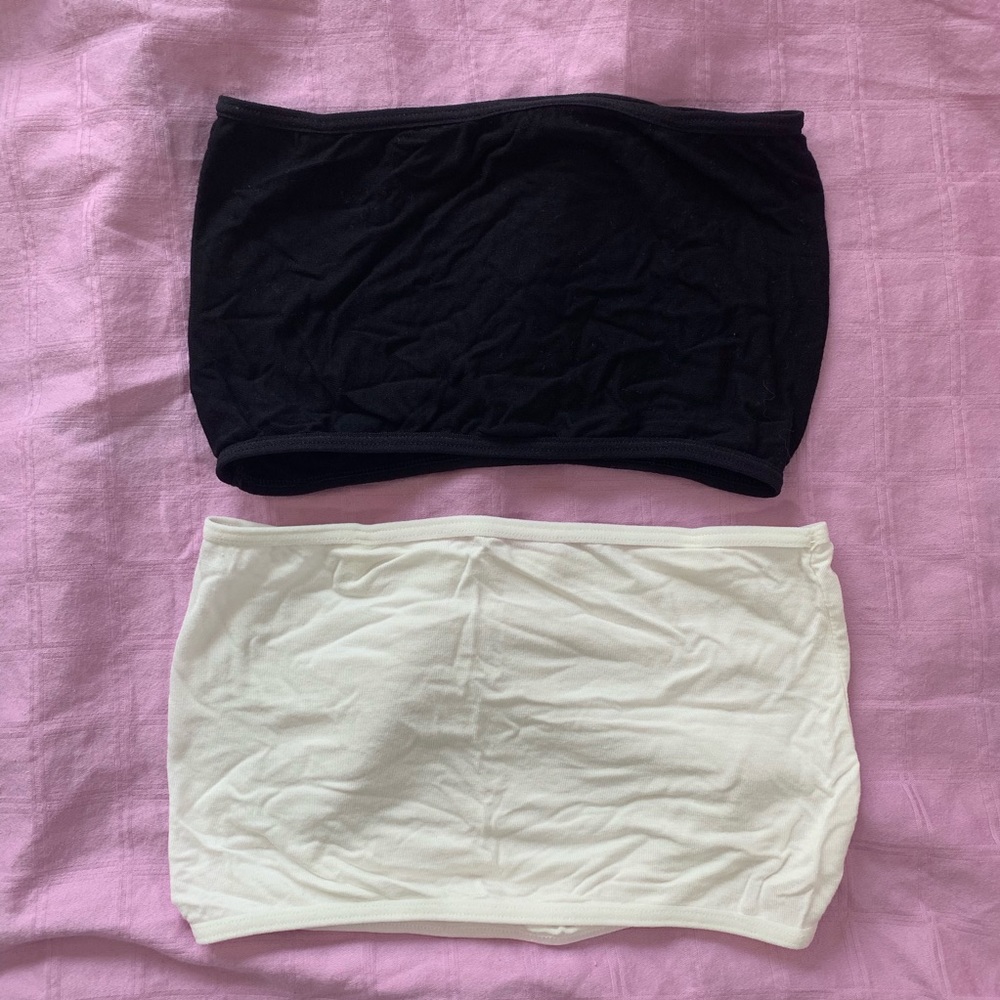 Completely NEW black & white bandeau top